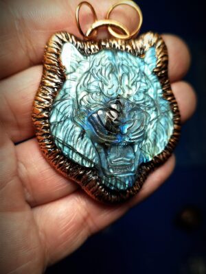 Tygří sila - Labradorit - Galvanoplastika