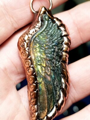 Křídla poznání - LABRADORIT - Galvanoplastika