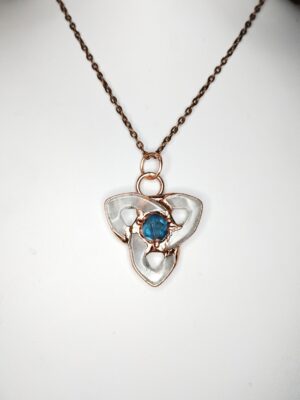 Triquetra - galvanoplastiká - Křišťál -  Fluorit